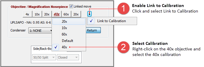 Link Calibration to Objective